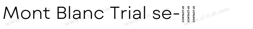 Mont Blanc Trial se字体转换